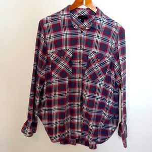 JCrew plaid flannel SZ 14
